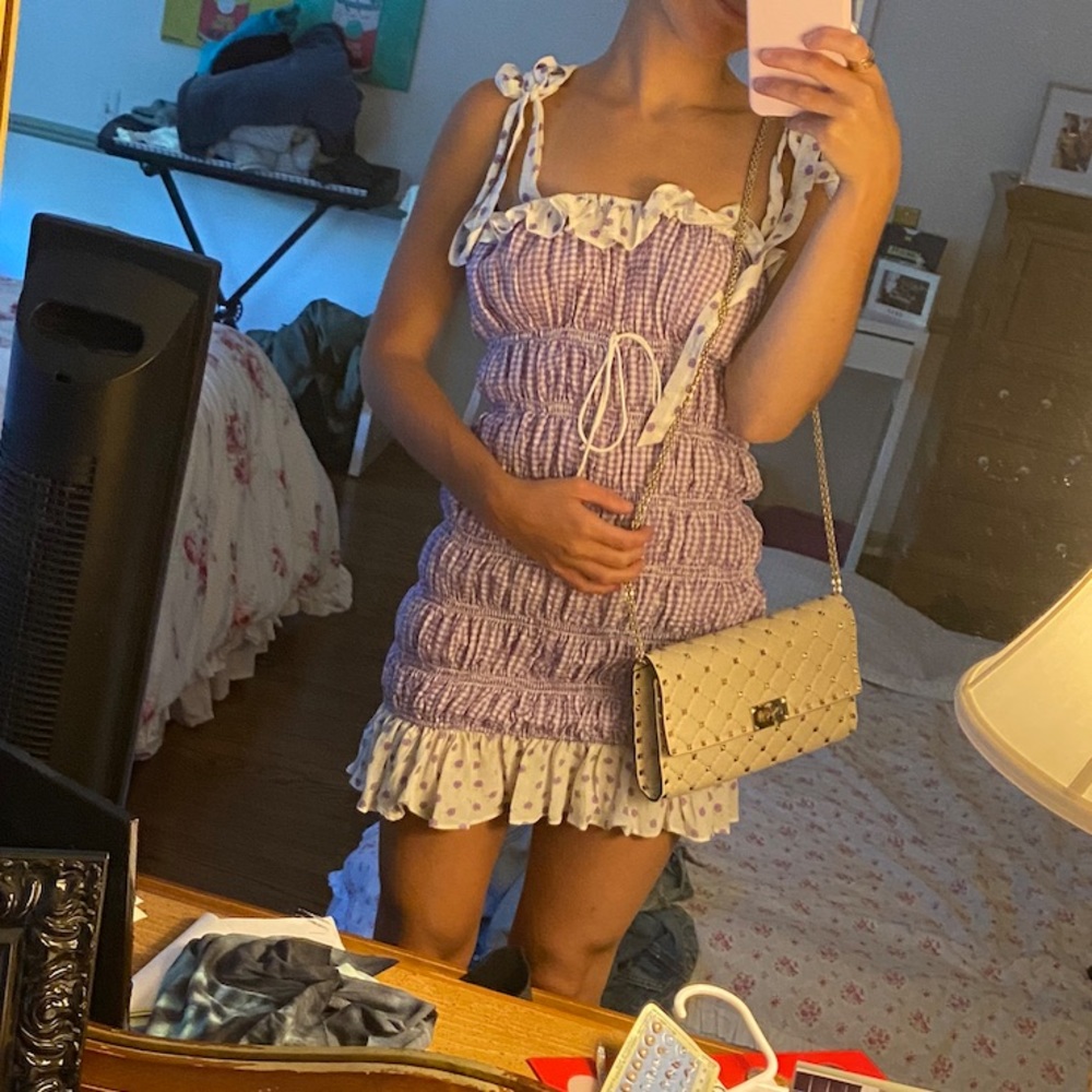 For Love and Lemons xs purple tight dress - Picture 2 of 7